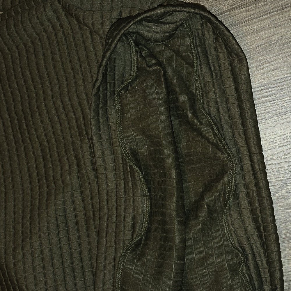 Olive green Sweatshirt with hood - Picture 6 of 9